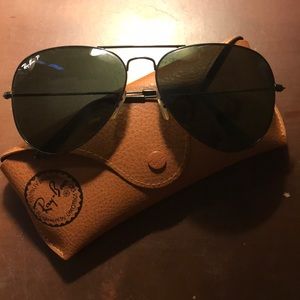 Authentic Polarized Ray Ban Aviator Sunglasses